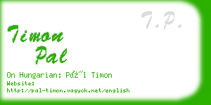 timon pal business card